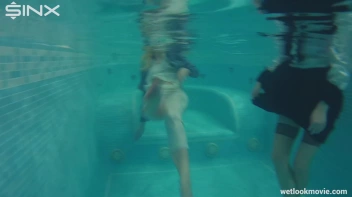 Clothed Lesbian Friends Jump Into Pool Together Screencap 40 on sinx.preview.netperv.com