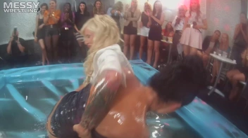 Messy Wrestling: Battle Of The Tattoos, Big Tits, And All Around Freaky Chicks! Screencap 11 on sinx.preview.netperv.com