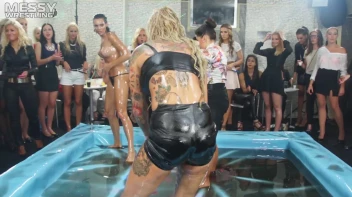 Messy Wrestling: Battle Of The Tattoos, Big Tits, And All Around Freaky Chicks! Screencap 49 on sinx.preview.netperv.com