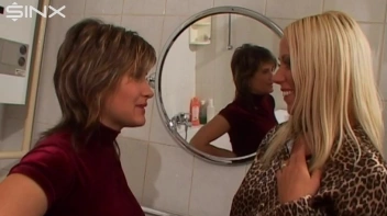 Clothed Ladies Wash Hair In Bath Together Screencap 1 on sinx.preview.netperv.com