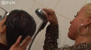 Clothed Ladies Wash Hair In Bath Together Screencap 58 on sinx.preview.netperv.com