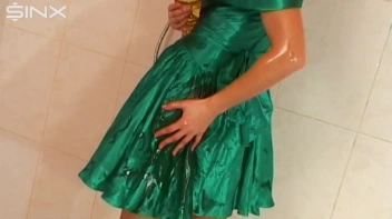 Sexy Babe In Satin Drenches Herself In Oil Screencap 38 on sinx.preview.netperv.com