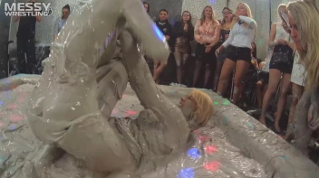 Messy Wrestling: Blonde vs. Redhead Free For All! Which One Will Settle The Slop Score Once & For All!? Screencap 34 on sinx.preview.netperv.com