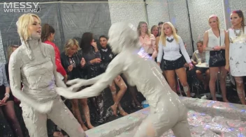 Messy Wrestling: Blonde vs. Redhead Free For All! Which One Will Settle The Slop Score Once & For All!? Screencap 37 on sinx.preview.netperv.com