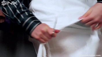 Blonde's Big Tits Burst Out Of Shredded Shirt - Cam 2 Screencap 8 on sinx.preview.netperv.com