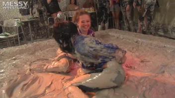 Muddy Wrestling: Busty Satin, Leather/Denim & Casual Slam - 3 Amateur Battles - Audience vs Audience Screencap 73 on sinx.preview.netperv.com