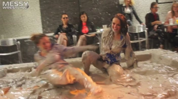 Muddy Wrestling: Busty Satin, Leather/Denim & Casual Slam - 3 Amateur Battles - Audience vs Audience Screencap 74 on sinx.preview.netperv.com