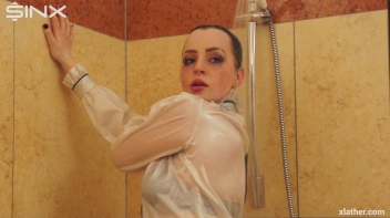 Clothed Beauty Showering In Satin Blouse Screencap 43 on sinx.preview.netperv.com