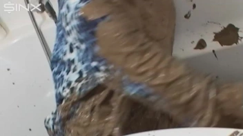 Mud Covered Hottie Rinses Off In Shower Screencap 21 on sinx.preview.netperv.com