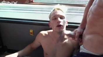 Blonde Twink Enjoys Gay Orgy On A Voyeuristic Bus Screencap 69 on sinx.preview.netperv.com