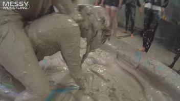 Messy Wrestling: Fully Clothed Fueds In The Mud! 4 No Mercy Catfighters Get Their Slop On! Screencap 85 on sinx.preview.netperv.com