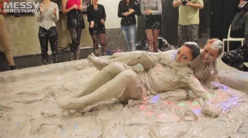 Messy Wrestling: Fully Clothed Fueds In The Mud! 4 No Mercy Catfighters Get Their Slop On! Screencap 13 on sinx.preview.netperv.com