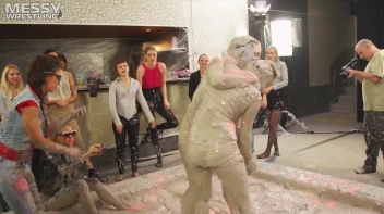 Messy Wrestling: Fully Clothed Fueds In The Mud! 4 No Mercy Catfighters Get Their Slop On! Screencap 28 on sinx.preview.netperv.com
