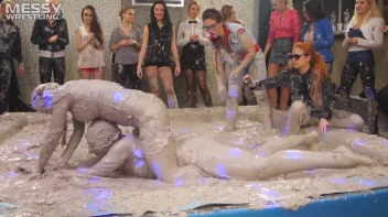 Messy Wrestling: Fully Clothed Fueds In The Mud! 4 No Mercy Catfighters Get Their Slop On! Screencap 39 on sinx.preview.netperv.com