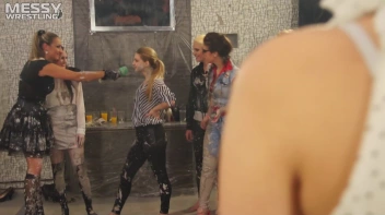 Messy Wrestling: Fully Clothed Fueds In The Mud! 4 No Mercy Catfighters Get Their Slop On! Screencap 51 on sinx.preview.netperv.com