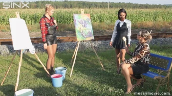 Outdoor Painting Session Turns Messy Quick Screencap 1 on sinx.preview.netperv.com