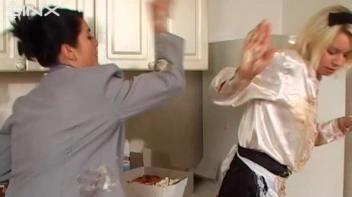 Maid And Bitchy Boss In WAM Catfight Screencap 17 on sinx.preview.netperv.com