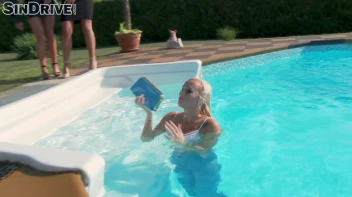 Take A Dip In The Pool And Then My Pussy!  Three Babes Seize The Day And Feast Their Way! Screencap 7 on sinx.preview.netperv.com
