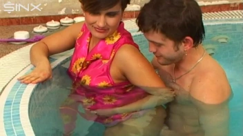 Soaking Wet Brunette Takes Cumshot In Pool Screencap 15 on sinx.preview.netperv.com