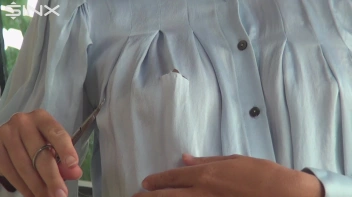 Destructive Brunette Rips Her Silk Blouse Screencap 14 on sinx.preview.netperv.com