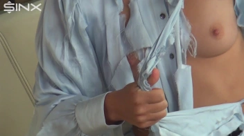 Destructive Brunette Rips Her Silk Blouse Screencap 56 on sinx.preview.netperv.com