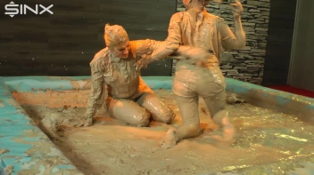 Catfighting Girls Get Smeared With Gloopy Mud Screencap 36 on sinx.preview.netperv.com