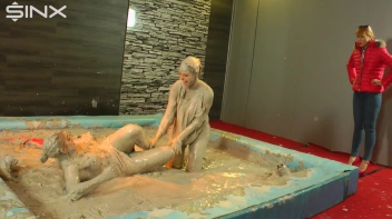 Catfighting Girls Get Smeared With Gloopy Mud Screencap 49 on sinx.preview.netperv.com