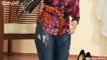 Brunette In Jeans Enters Swimming Pool Clothed Screencap 18 on sinx.preview.netperv.com