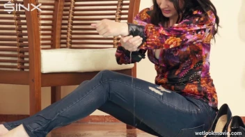 Brunette In Jeans Enters Swimming Pool Clothed Screencap 23 on sinx.preview.netperv.com