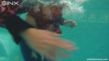 Brunette In Jeans Enters Swimming Pool Clothed Screencap 27 on sinx.preview.netperv.com