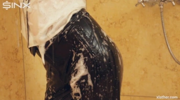 Clothed Beauty Showering In Satin Blouse Screencap 32 on sinx.preview.netperv.com