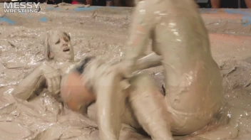Messy Wrestling: Fuck Your Sexy Shine And Prepare For Mud Smack-Down Time! Screencap 62 on sinx.preview.netperv.com