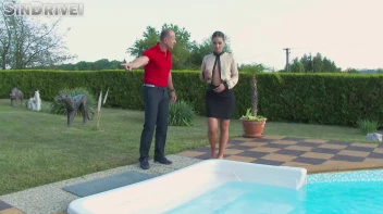 Dip In The Pool For Some Dick!  Freaky Foursome Gets Wet and Messy! Screencap 5 on sinx.preview.netperv.com