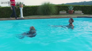 Dip In The Pool For Some Dick!  Freaky Foursome Gets Wet and Messy! Screencap 8 on sinx.preview.netperv.com