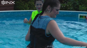 Cute Babes Get Soaked During Exercise - Cam 2 Screencap 25 on sinx.preview.netperv.com