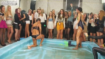 Messy Wrestling: Battle Babes Clothes Rippin',  Freaky Swimmin' And Action Sweatin' In The Oil!!! Screencap 59 on sinx.preview.netperv.com