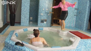 Clothed Catfight Turns Wet In The Jacuzzi Screencap 3 on sinx.preview.netperv.com