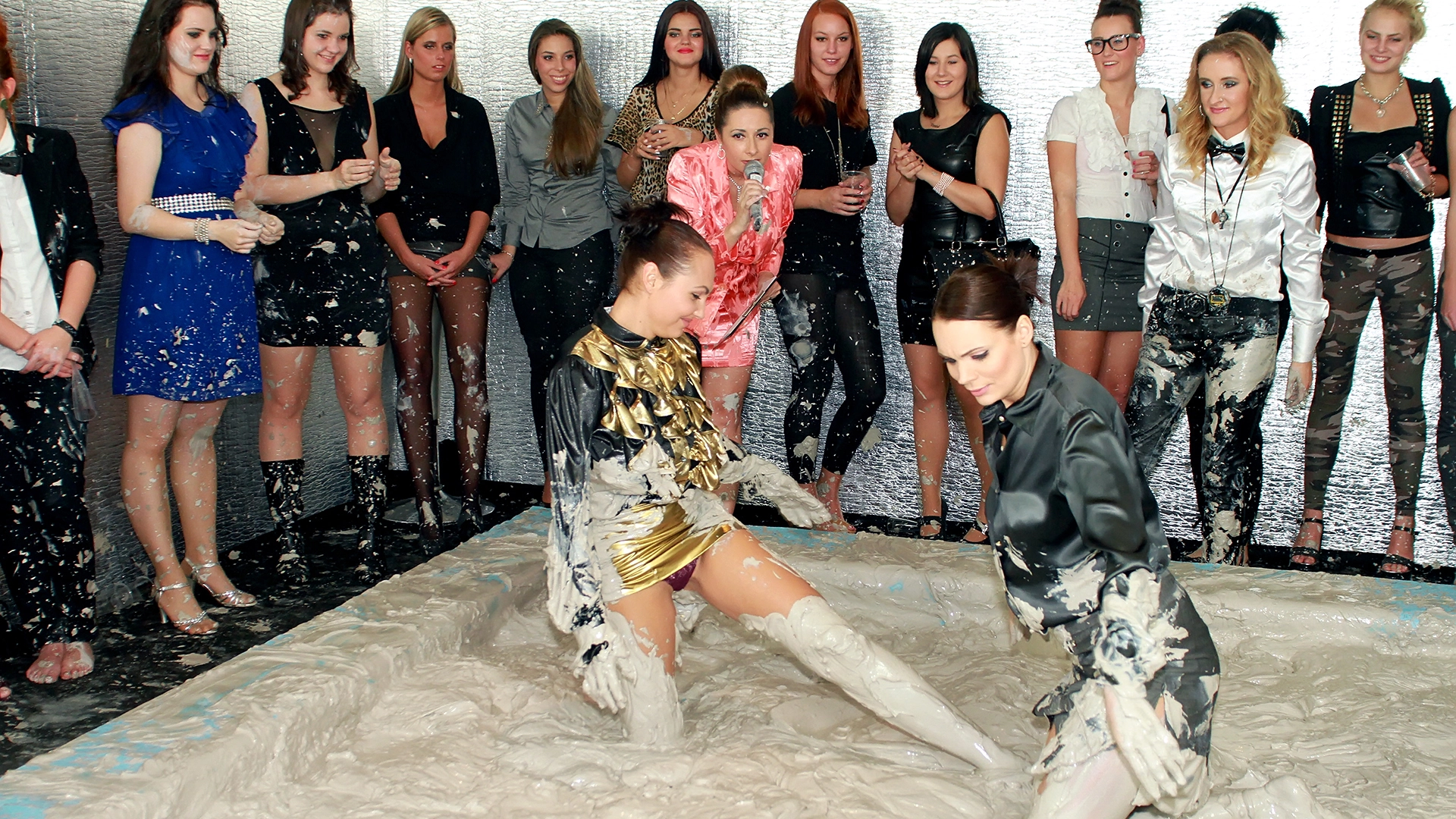 Muddy Wrestling: Jenna Lovely vs Lilith Virago & Gabriella vs. Sheila on sinx.preview.netperv.com