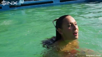 Waterpark Fun For Fully Clothed Brunette Babe Screencap 25 on sinx.preview.netperv.com