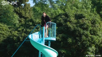 Waterpark Fun For Fully Clothed Brunette Babe Screencap 3 on sinx.preview.netperv.com