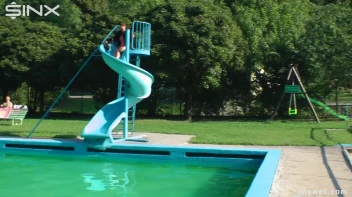 Waterpark Fun For Fully Clothed Brunette Babe Screencap 4 on sinx.preview.netperv.com