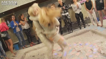 Messy Wrestling: Tattooed Beauty, Ripped Clothes & Lots Of Mud Covered Booby & Booty! Screencap 21 on sinx.preview.netperv.com