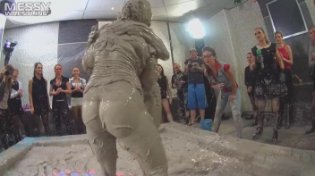 Messy Wrestling: Tattooed Beauty, Ripped Clothes & Lots Of Mud Covered Booby & Booty! Screencap 58 on sinx.preview.netperv.com