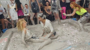 Messy Wrestling:  Mad Mud Bitches Rock The Ring Like Animals In Heat! Screencap 4 on sinx.preview.netperv.com