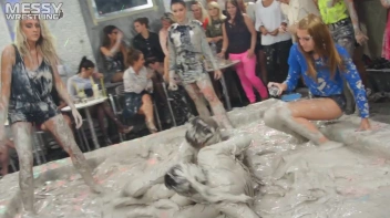 Messy Wrestling:  Mad Mud Bitches Rock The Ring Like Animals In Heat! Screencap 52 on sinx.preview.netperv.com