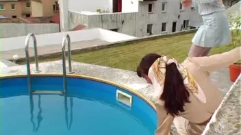 Cool Water Massages Their Fully Clothed Bodies Screencap 1 on sinx.preview.netperv.com