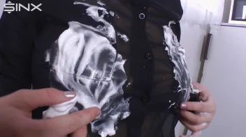 Cutie Covers Herself In Cream Before Showering Screencap 15 on sinx.preview.netperv.com