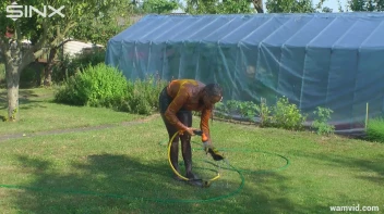 Blonde girl hoses herself off Screencap 3 on sinx.preview.netperv.com