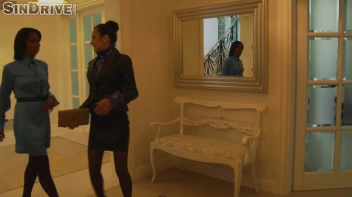 Christen The House With Some Pissin'!  High Class Lesbos Rain Down The Interracial Golden Showers! Screencap 5 on sinx.preview.netperv.com