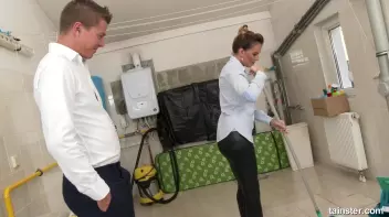 Pissing on the cleaning lady Screencap 10 on sinx.preview.netperv.com